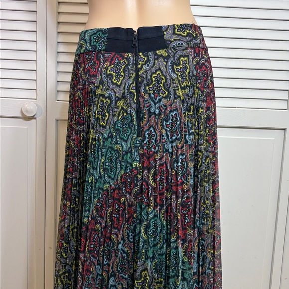 Alice + Olivia Multicolor Paisley Multicolor Maxi Skirt Size 8 - Picture 8 of 12